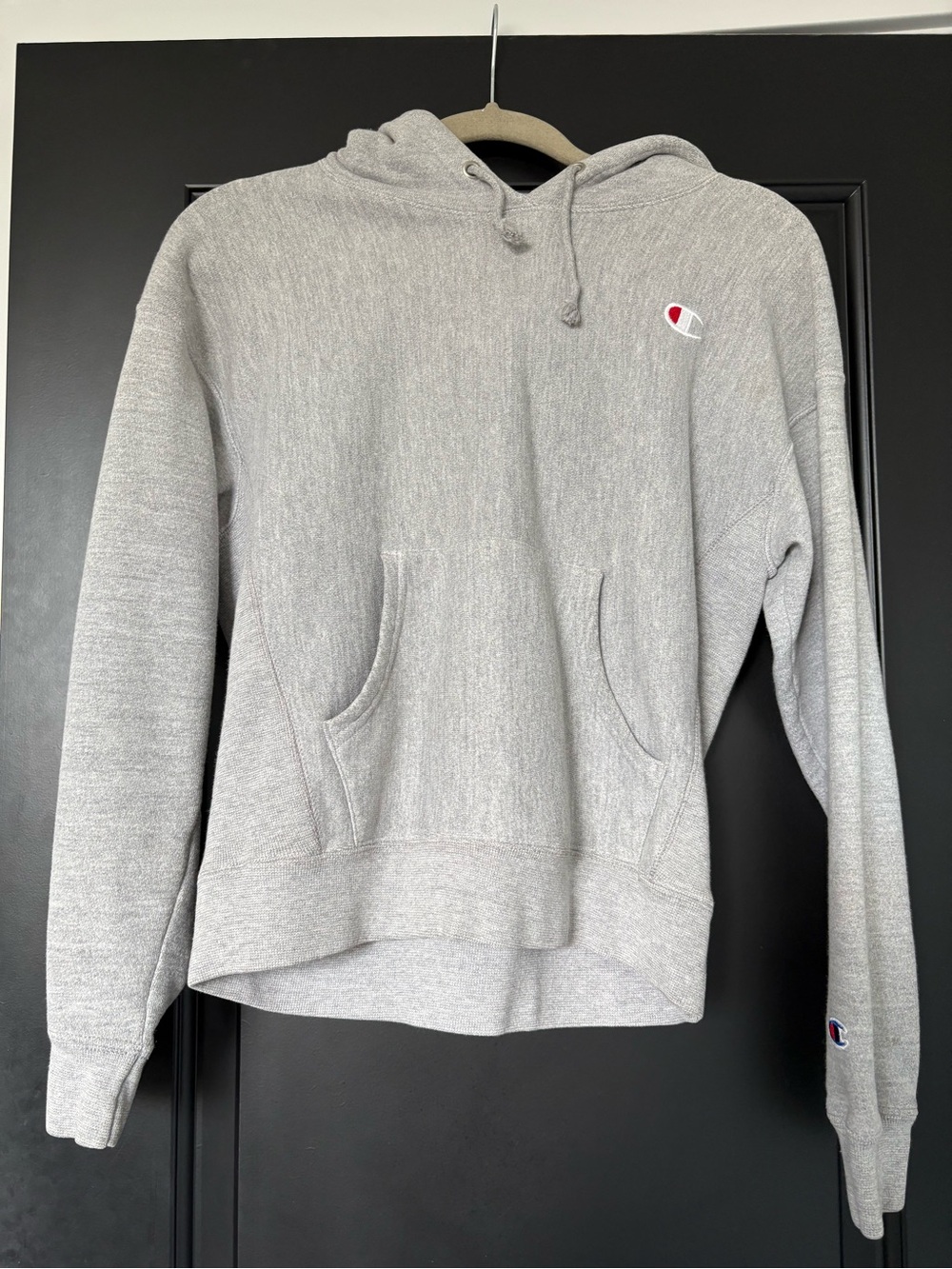 Champion Light Gray Reverse Weave Pullover Hoodie